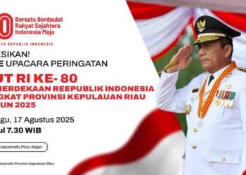 Pemprov Kepri Ajak Masyarakat Meriahkan Upacara HUT ke-80 RI di Gedung Daerah