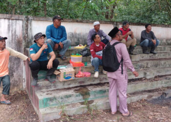 Gotong Royong Warga Lubuk Puding Dukung Pembangunan Gerai Koperasi Merah Putih