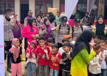 Taruna Akpol Turun Langsung, Pulihkan Trauma Anak Korban Bencana Aceh Tamiang