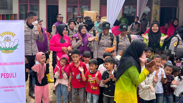Taruna Akpol Turun Langsung, Pulihkan Trauma Anak Korban Bencana Aceh Tamiang