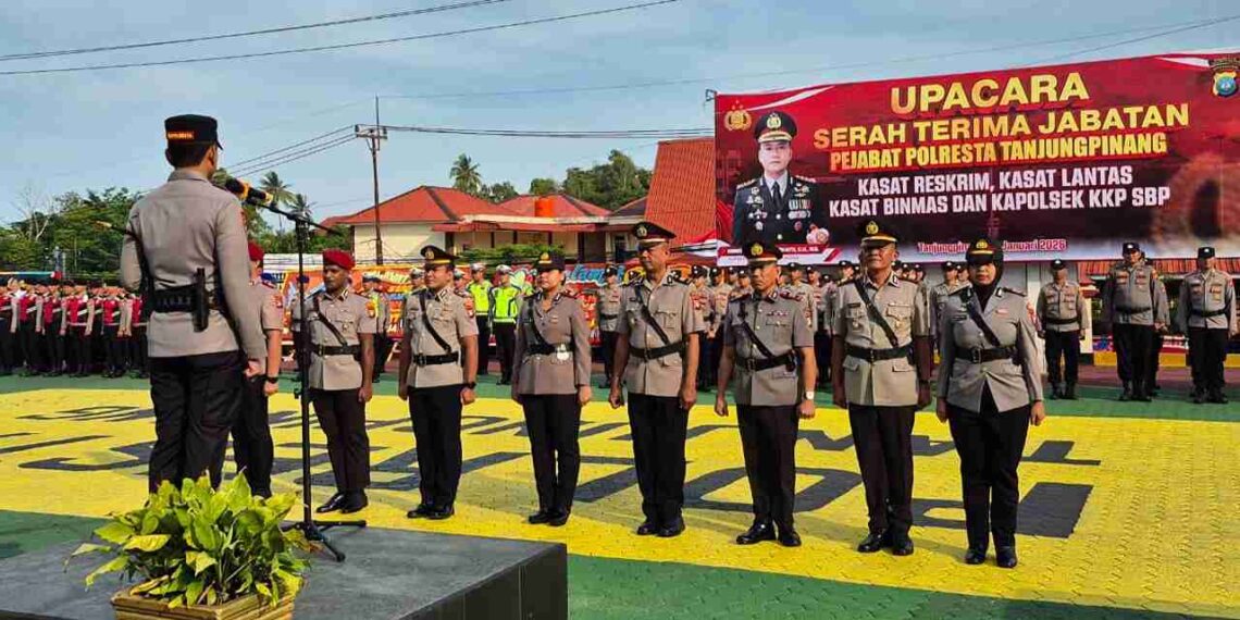 Empat Jabatan Strategis Polresta Tanjungpinang Berganti, Kapolresta Tekankan Penyegaran Kinerja