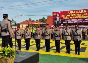 Empat Jabatan Strategis Polresta Tanjungpinang Berganti, Kapolresta Tekankan Penyegaran Kinerja