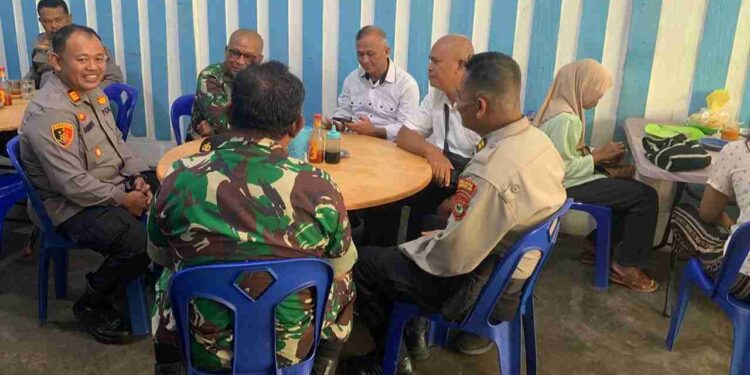 Kapolsek Kundur Perkuat Soliditas TNI–Polri Lewat Silaturahmi Bersama Koramil 03