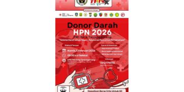 HPN 2026, PWI Tanjungpinang Galang Aksi Donor Darah Lintas Sektor