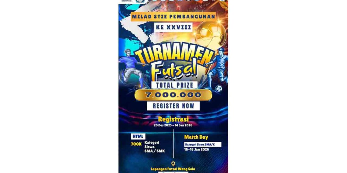 Rayakan Milad ke-28, STIE Pembangunan Gelar Turnamen Futsal Antar Pelajar se-Kepri.