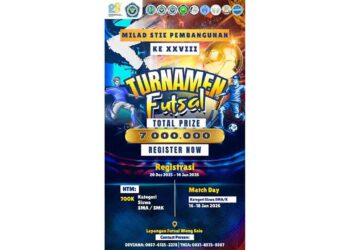 Rayakan Milad ke-28, STIE Pembangunan Gelar Turnamen Futsal Antar Pelajar se-Kepri.