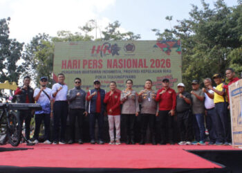 Sempena HPN 2026 di Tanjungpinang, Senam Sehat di Pamedan Sukses dan Meriah