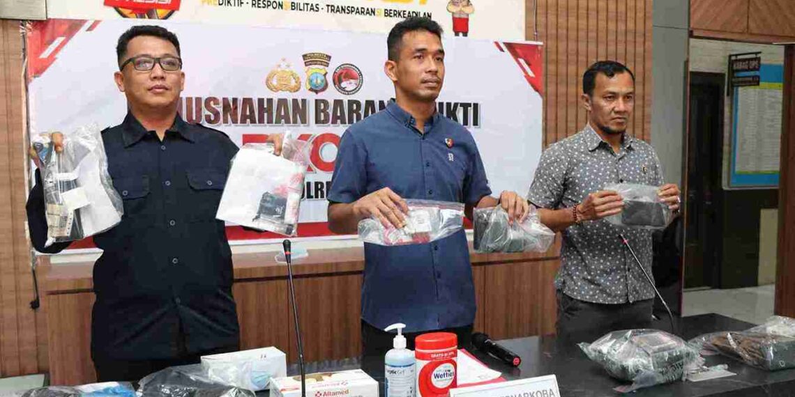 Polresta Tanjungpinang Ringkus 18 Tersangka Narkoba dalam Dua Bulan