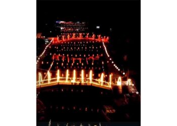 Seribu Lampion Merah Hiasi Pancur Lingga Utara Jelang Imlek 2577