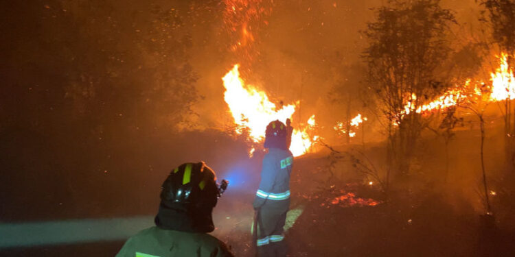 Terjang Perbukitan Pakai Motor, Tim Polda Kepri Taklukkan Karhutla Sembulang