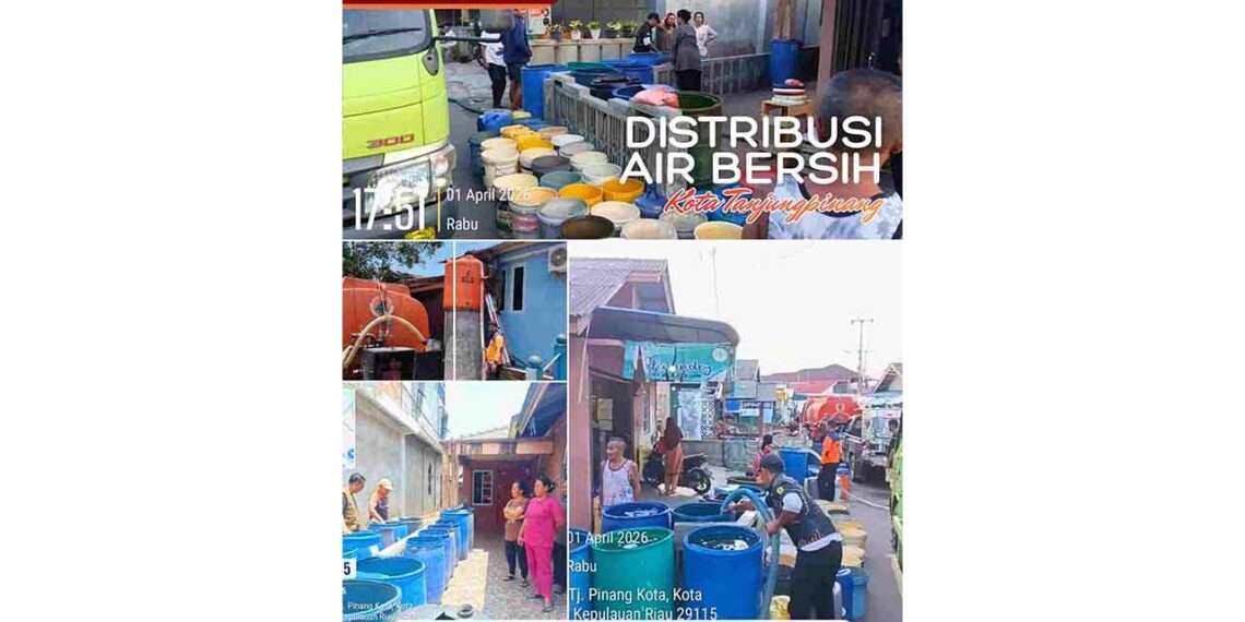 RSUP dan Kampung Bugis Jadi Prioritas Penyaluran 533 Ton Air Bersih