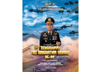 Sinergi Penjaga Kedaulatan, Polresta Tanjungpinang Beri Selamat HUT ke-80 TNI AU