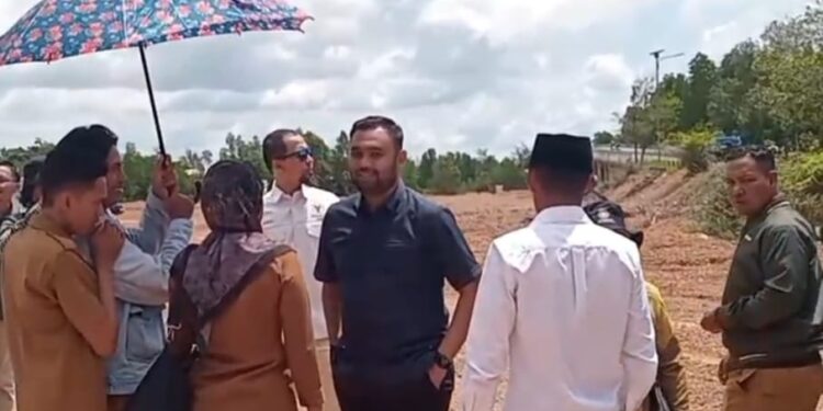 DPRD Sidak Aktivitas Penimbunan di Pesisir Dompak, Belum Kantongi Izin