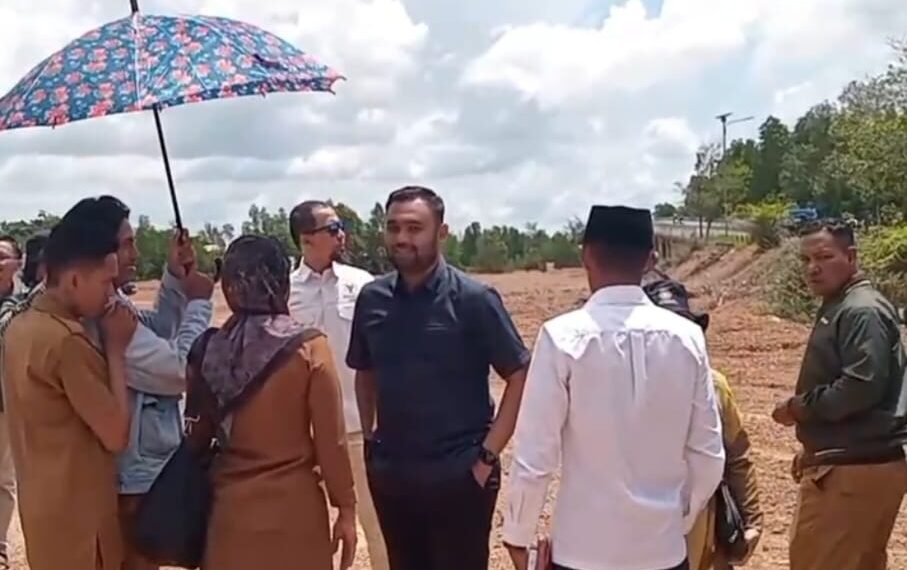 DPRD Sidak Aktivitas Penimbunan di Pesisir Dompak, Belum Kantongi Izin