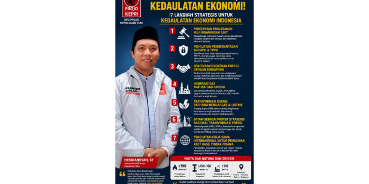 Projo Kepri Dorong Renegosiasi Ekspor Gas Natuna, Utamakan Hilirisasi Nasional