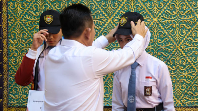 Dua Pelajar Kepri Bidik Tim Inti Paskibraka Nasional