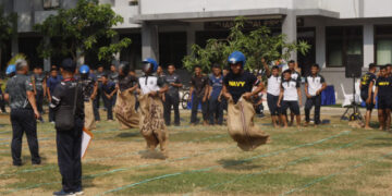 Semarak HUT ke-81 RI, Satkor Koarmada I Gelar Lomba Tradisional
