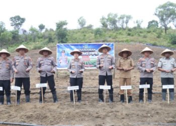 Polres Karimun Tanam Jagung di Lahan 2 Hektare, Dukung Ketahanan Pangan