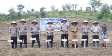 Polres Karimun Tanam Jagung di Lahan 2 Hektare, Dukung Ketahanan Pangan