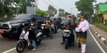 Kualitas udara Tanjungpinang mencapai angka 191 atau kategori tidak sehat. Dinkes dan BPBD membagikan masker gratis di sembilan titik.