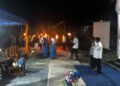 Pemerintah Desa Sungai Besar, Lingga Utara, menggelar pawai obor dan penampilan santri untuk memperingati Hari Santri Nasional 2026.